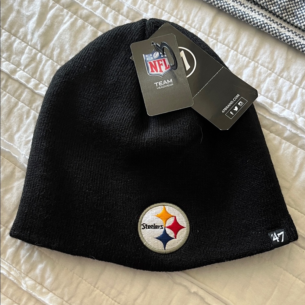 NFL Steelers Black Knit Hat